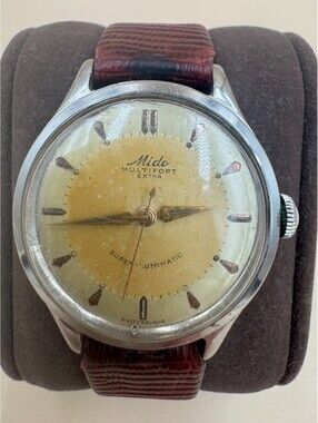 Vintage Mido Multifort Extra Super-Automatic Swiss Mens Watch - Needs Servicing